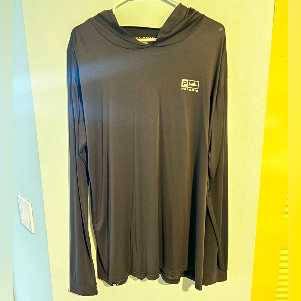 Pelagic Charcoal Rash Guard with Hood